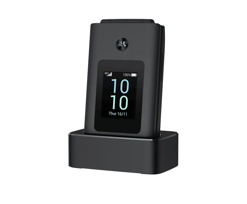 22-p2v-eco-tcl-onetouch-4043-phone-with-docking-front-right TCL ONETOUCH 4043D 4G DARK NIGHT - Image 1