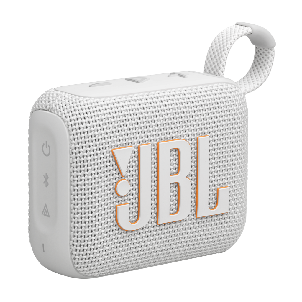 JBL-GO4-WHITE JBL Go 4 Portable Bluetooth Speaker - Image 1
