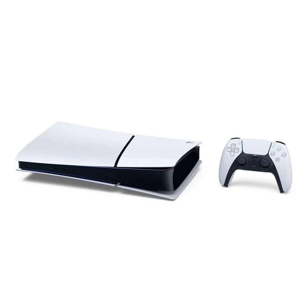 sony-playstatio Sony PlayStation 5 (PS5) Slim Disc Edition 1TB White - Image 1